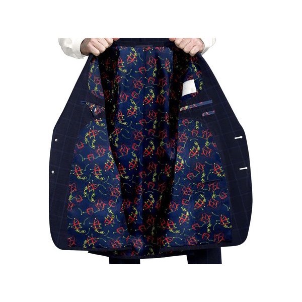 The Flamboyant Collection by Lessona! Crafted from 100% Cupro Article No. PBM-07 ผ้าซับในสูท