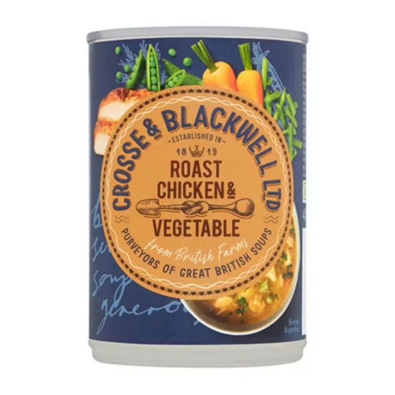 Crosse Blackwell Roast Chicken Vegetable 400g ครอส แอนด์ แบล็กเวลล์ ซุปไก่อบและผัก 400กรัม