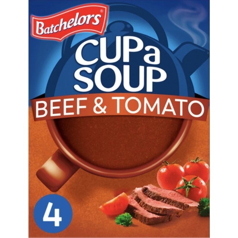 Batchelors Cup A Soup Beef Tomato 4 Pack 88G