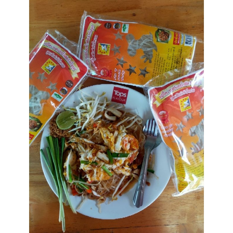 หมี่โคราช(แพค 4)ตรา5ดาว อร่อยแซ่บทำง่ายพร้อมปรุง