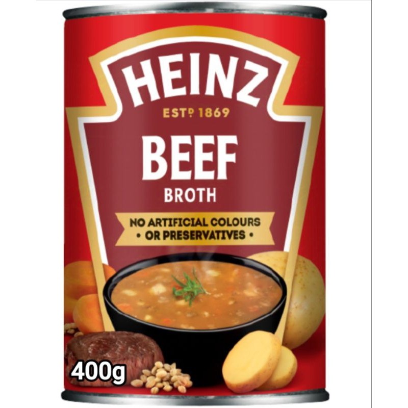 Heinz Beef Broth Soup 400g ซุปรสเนื้อ น้ำสต๊อก ตรา ไฮนซ์ 400กรัม
