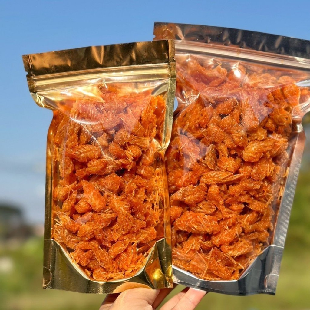 100g คางกุ้งทอดกรอบ คางกุ้งทอด คางกุ้งอบกรอบ อาหารแห้ง อาหารแปรรูป