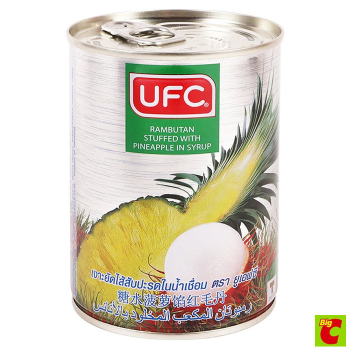ยูเอฟซี เงาะสอดไส้สับปะรดในน้ำเชื่อม 565 ก
