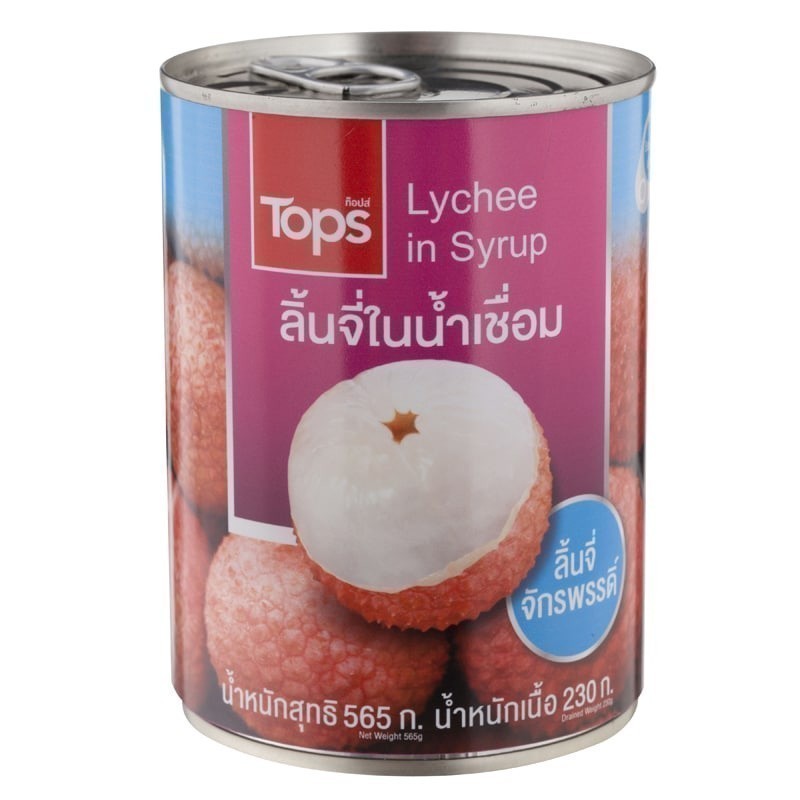 TOPS ท็อปส์ลิ้นจี่ในน้ำเชื่อม 565กรัม 8853474054121