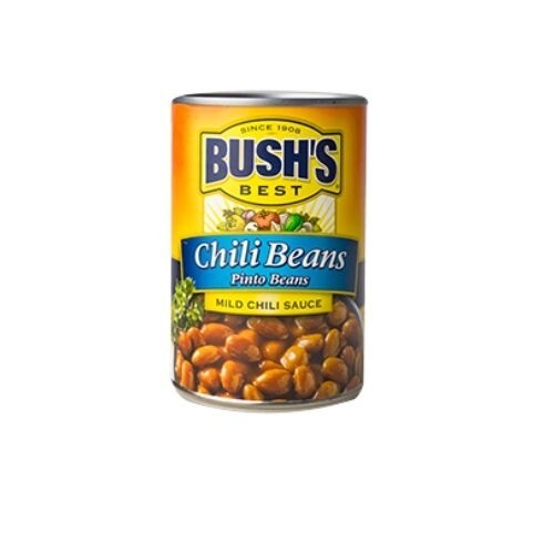 BushS Chili Beans Pinto Beans 454G ถั่ว ถั่วกระป๋อง ถั่วอบซอส