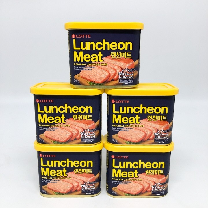 แฮมเกาหลี LUNCHEON MEAT 340g ลันช์เชี่ยนมีท เนื้อหมูและไก่บดปรุงรส แฮมกระป๋อง Spam