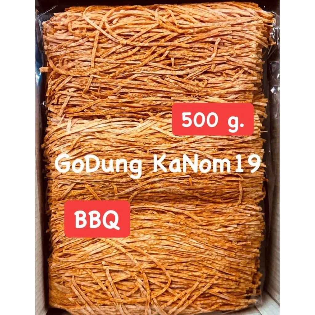 มีของแถม ปลาทาโร่ ปลาเส้นปรุงรส รสบาร์บีคิว 1 แพ็ค น้ำหนัก 500 กรัม สด สะอาด ใหม่ เยอะมาก เคี้ยวเพลิน อร่อยมาก